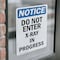 Signmission Do Not Enter X-Ray In Progress OSHA Notice Sign, Vinyl Decal, 7in W x 10in L, 2PK OS-2PACK-NS-D-710-V-11272 - alternate 6